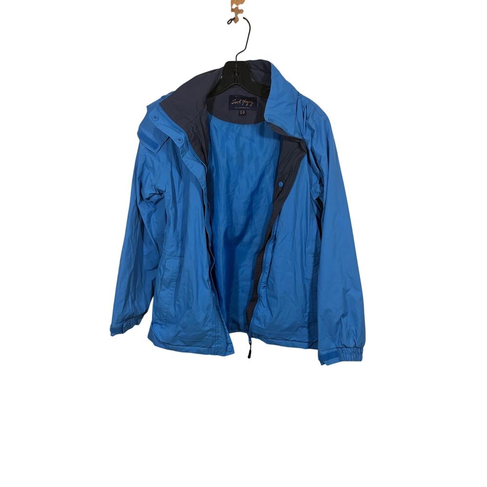 Jack Murphy Blue Waterproof Rain Jacket Nylon Outdoor Windbreaker Women 8 Gorp - Picture 2 of 7